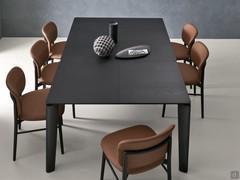 Winston rectangular extending table - with Charcoal Oak finish