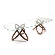 Carioca shaped rectangular table by Cattelan 