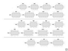 Alfred table -Table seats scheme