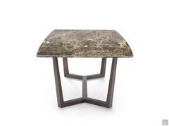 Table Coast with Emperador marble top, one of the finest and most striking finishes