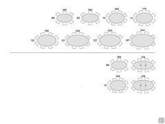 Saarinen Elliptical Table - Table Placement Chart