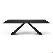 Eliot table by Cattelan with glass top