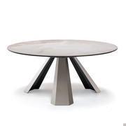 Round Eliot table by cattelan with top in keramic stone - as alternative to real marble