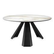 Eliot round table with Keramik stone top