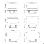 Art table by Bonaldo - Shaped model schemes