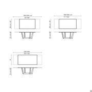 Art table by Bonaldo - Extendable rectangular model schemes