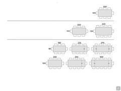 Comb Table - Table Seating Scheme
