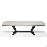 Planer table by Cattelan in Keramik stone with rounded bottom profile