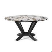 Planer round table by Cattelan with Makalu Keramik top