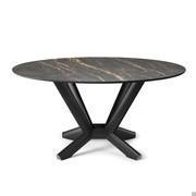 Planer table by Cattelan with round top in Keramik Portoro