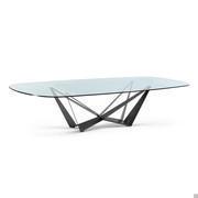 Skorpio living room table by Cattelan with glass top