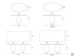 Velum table pattern and dimensions