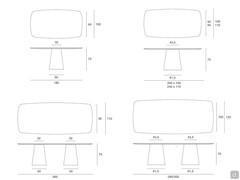 Velum table pattern and dimensions