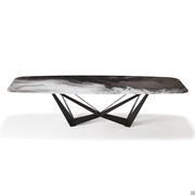 Skorpio table by Cattelan with CrystalArt glass top