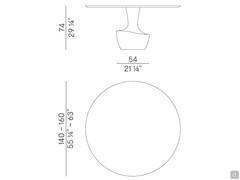 Anfora table dimensional diagram