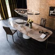 Giano design marble table by Cattelan in Alabaster Keramik stone