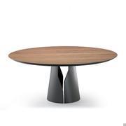 Giano table by Cattelan with wooden top