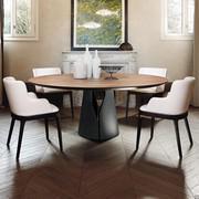 Giano by Cattelan modern table with wooden top and graphite base