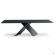 Ax table with Laurent matt ceramic stone top