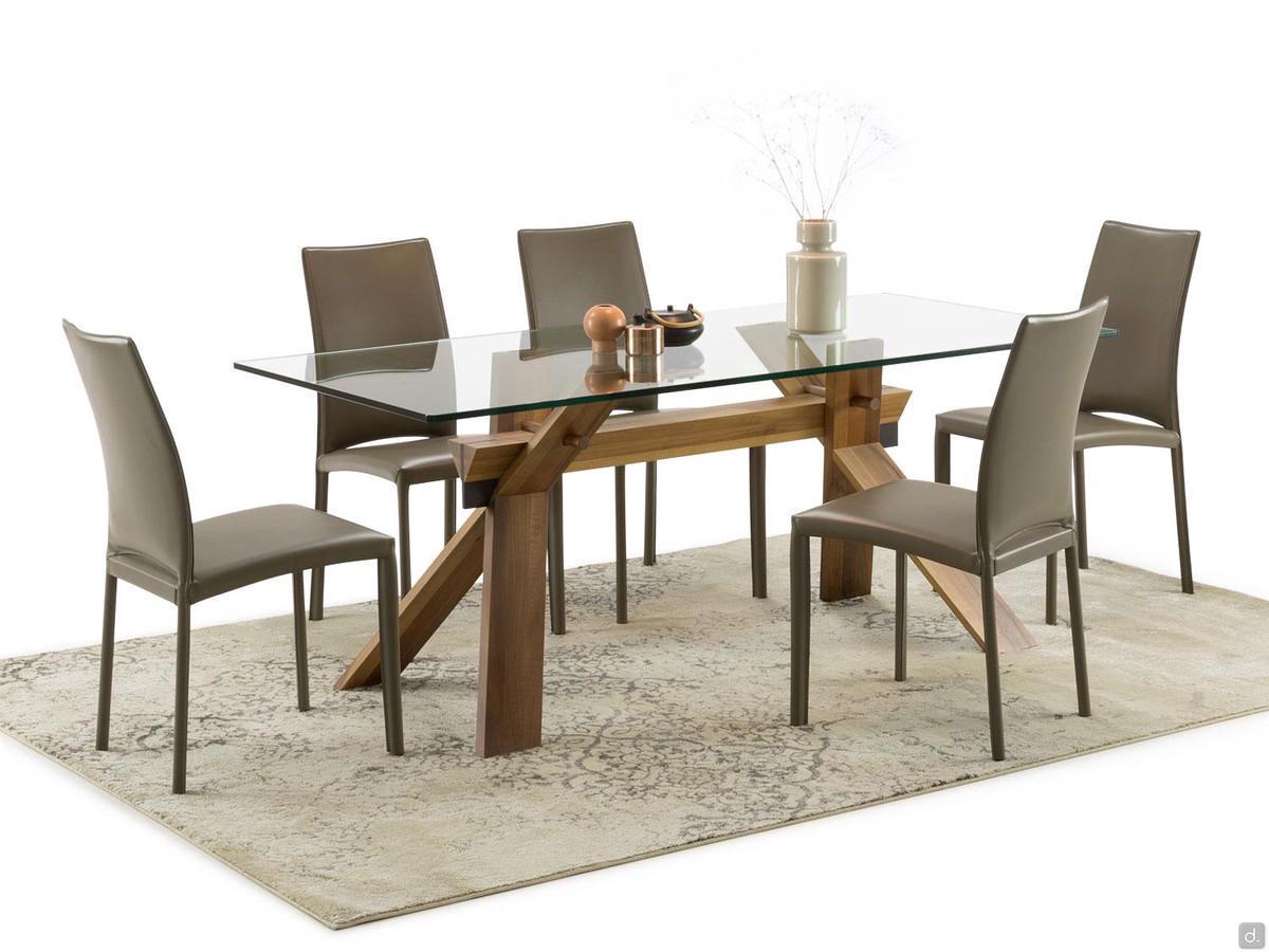 Cavalletto contemporary solid wood table