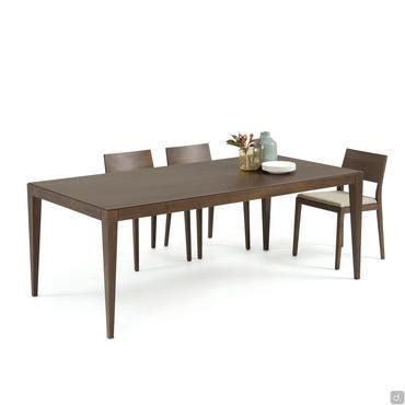 Damon 12 seats extending dining table in tobacco painted ashwood