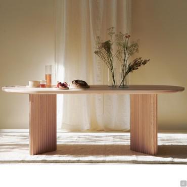 Sekiro solid wood living room table 220 x 100 cm