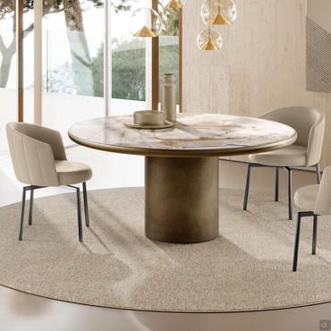 Elegant living room table with central base Hidalgo