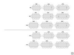 Trevor Table - Table seats scheme