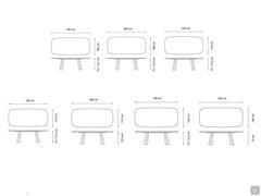 Dimensional diagram of barrel floors