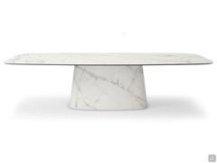 Napoleon table by Cattelan in the barrel version in Keramik stone