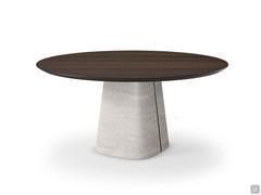 Rado table by Cattelan in the version with wooden top in burnt oak RB finish