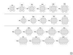 Santiago Table - Table seats scheme