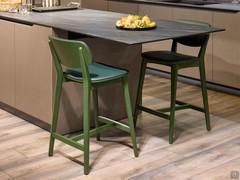 Pair of Chloe stools outlet environments and placed next to a snack counter at kitchen height