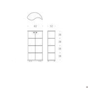 Oregina display cabinet - measurements