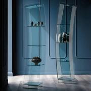 Crystal living room display case Open Wind by Cattelan (model with door and spotlight not available)