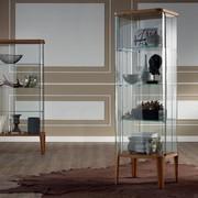 Chantal modern glass showcase by Cattelan