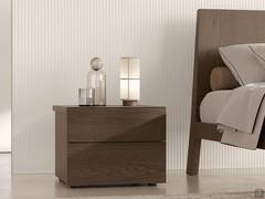 Two-drawer nightstand with fronts 