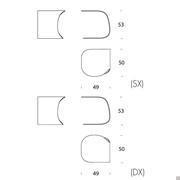 Beside curved glass nightstand - measurements and directions