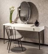 City fancy dressing table with drawer and elleptical mirror