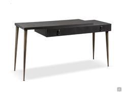 Console table City by Cantori in the mirrorless version - top and drawer in black ash finish