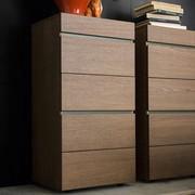 Reply modern handle-less high chest with 45° cut edge