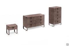 Nightstand, dresser and high chest Elvis by Cantori