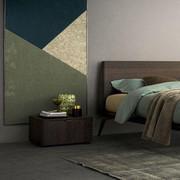 Layton bedside table, next to Lacrosse bed from the same collection