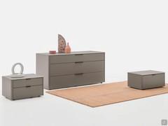 Modern dressers and nightstands Layton in matte lacquered version