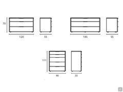 Modern dresser with rounded corners Layton - Patterns and sizes available, including weekly version