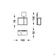 Circe make up console - measurements