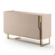 Mirage bedroom dresser with 3 drawers by Cantori