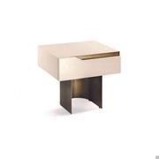 Rectangular nightstand cm 50 with 1 drawer Mirage by Cantori