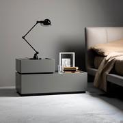 Raiki Plus modular chests of drawers in slate grey matt lacquer