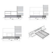 Example of use of california platform: with fixed part for bed standing and without fixed part for side positioning